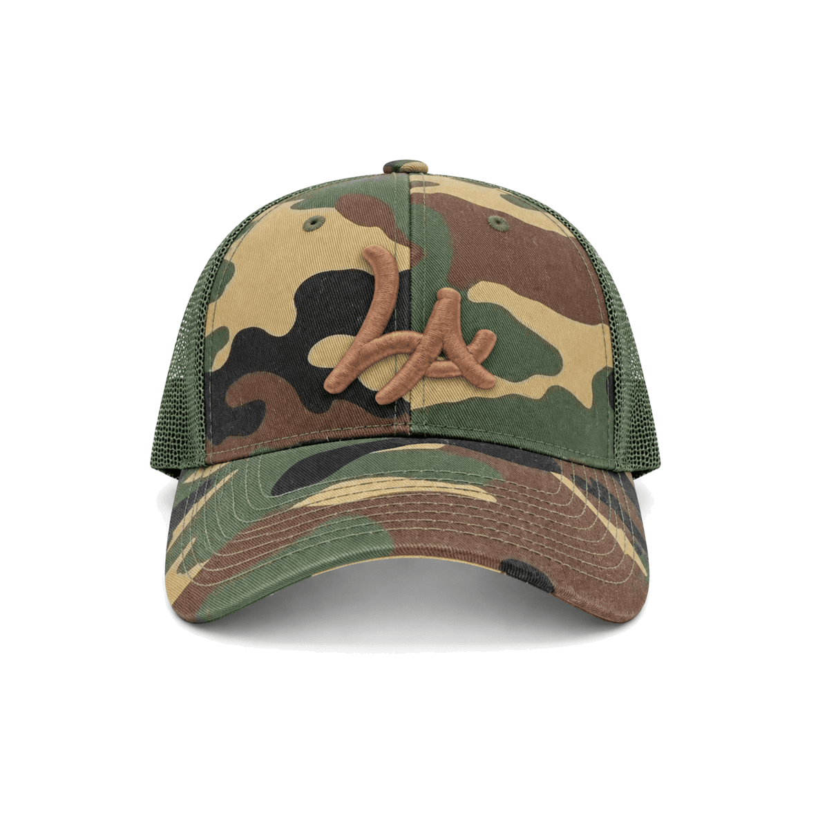 THE CAMO LA — RESID3NCY Los Angeles trucker, front